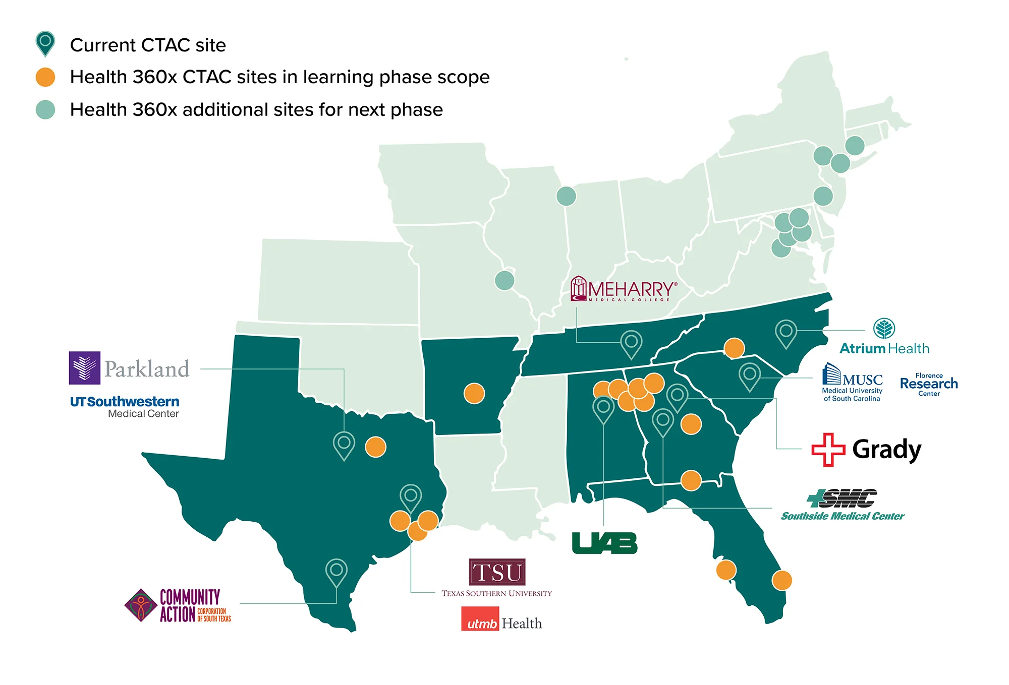 CTAC ACTR Map